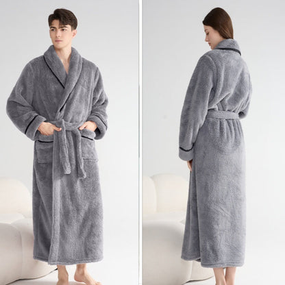 Autumn And Winter Thick Night-robe Couple Style
