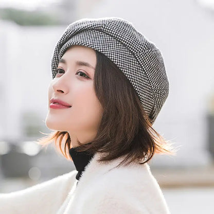 Korean British Retro Octagonal Hat