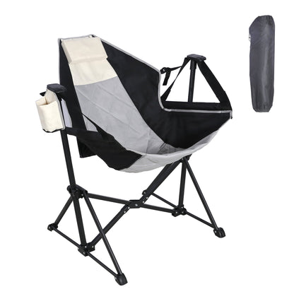 Ainfox Adults Heavy Duty Camping Chair High Back Folding Chair with Thickened Steel FramePadded Portable Outdoor Chair