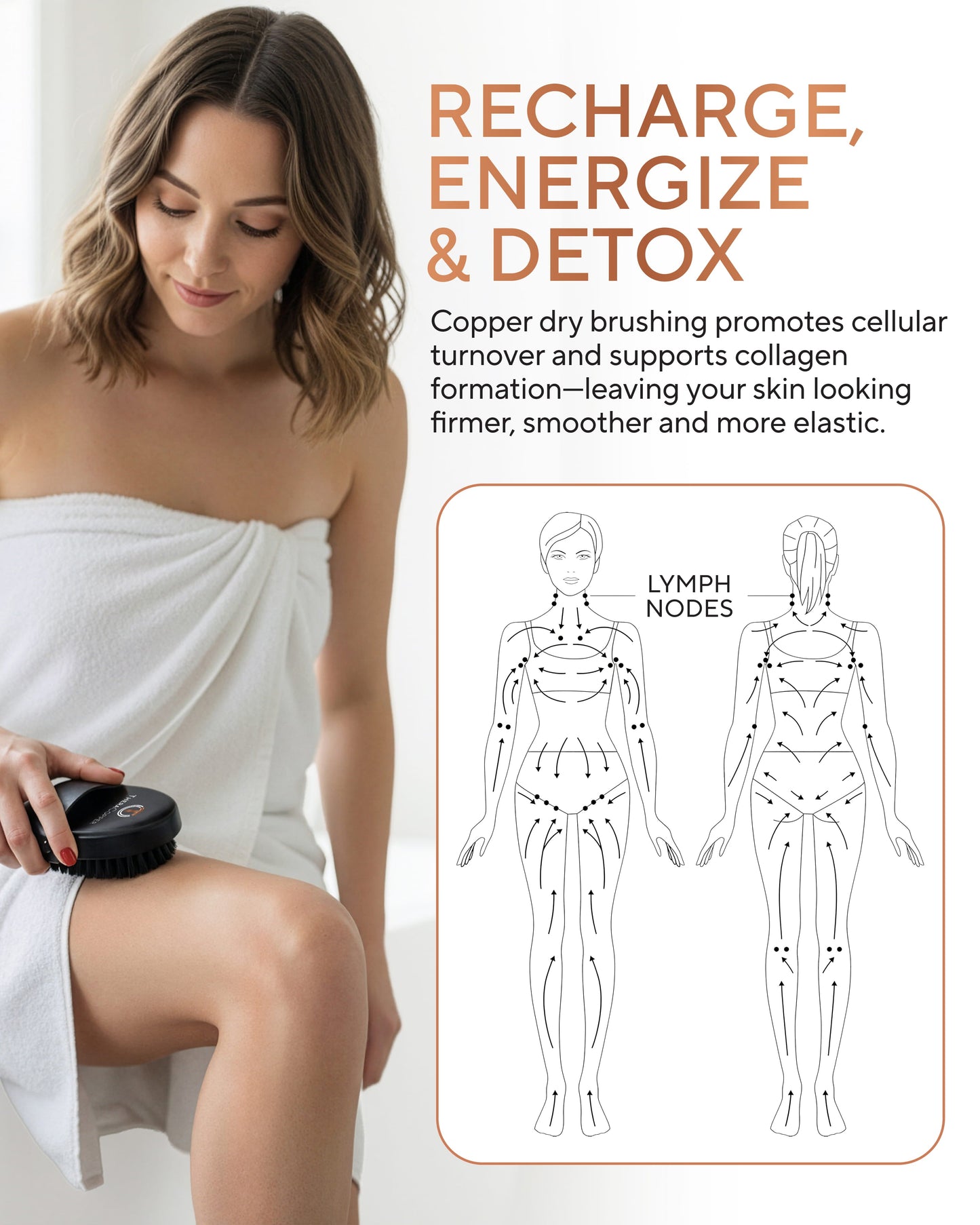 Copper Dry Body Brush