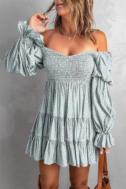 Flirty Puff Sleeve A-Line Dress | Spring & Summer Strapless Dress