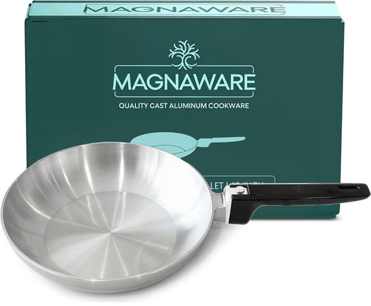 11-Inch Chef Skillet – Quick & Even Heat Distribution – Lightweight Cast Aluminum Frying Pan