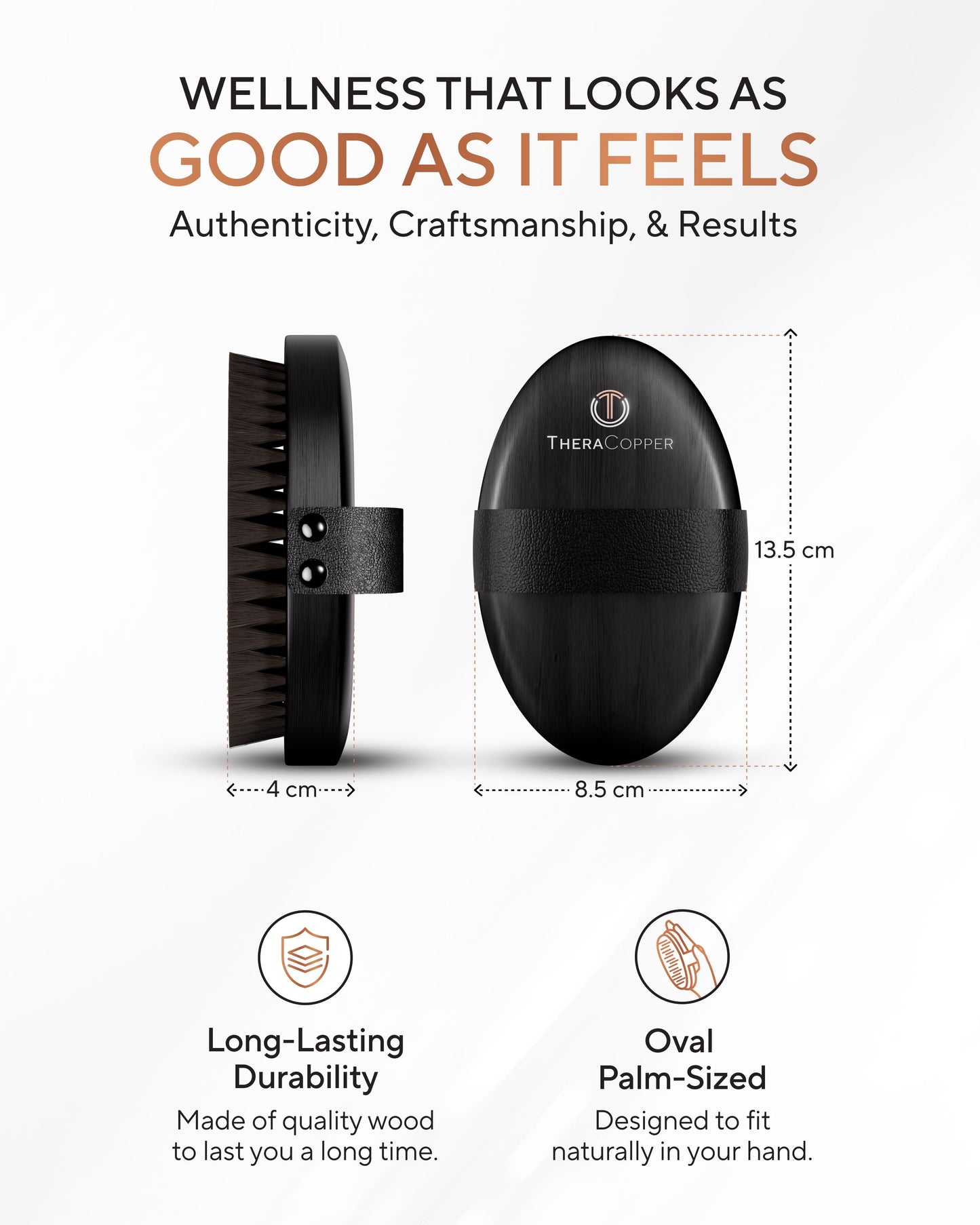 Copper Dry Body Brush