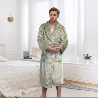 Couple Bathrobe Long Pajamas Homewear