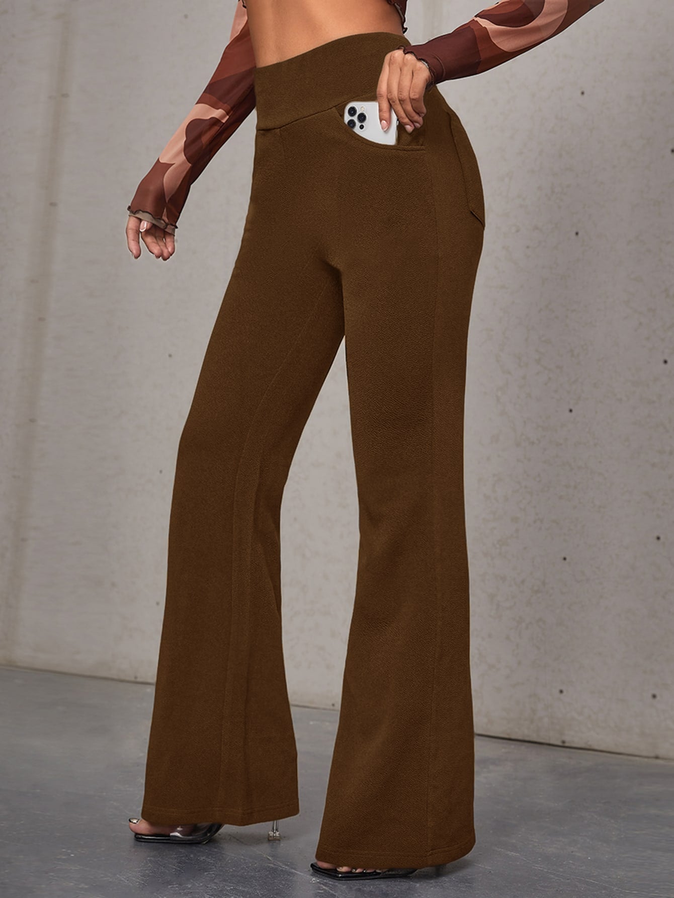 Essnce High Waist Flare Leg Pants