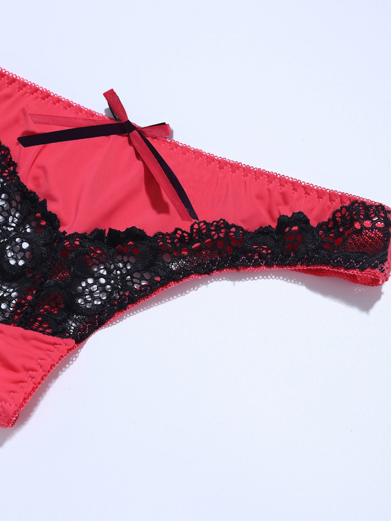 Women's Sexy Lace Splice Color Blocking Thong