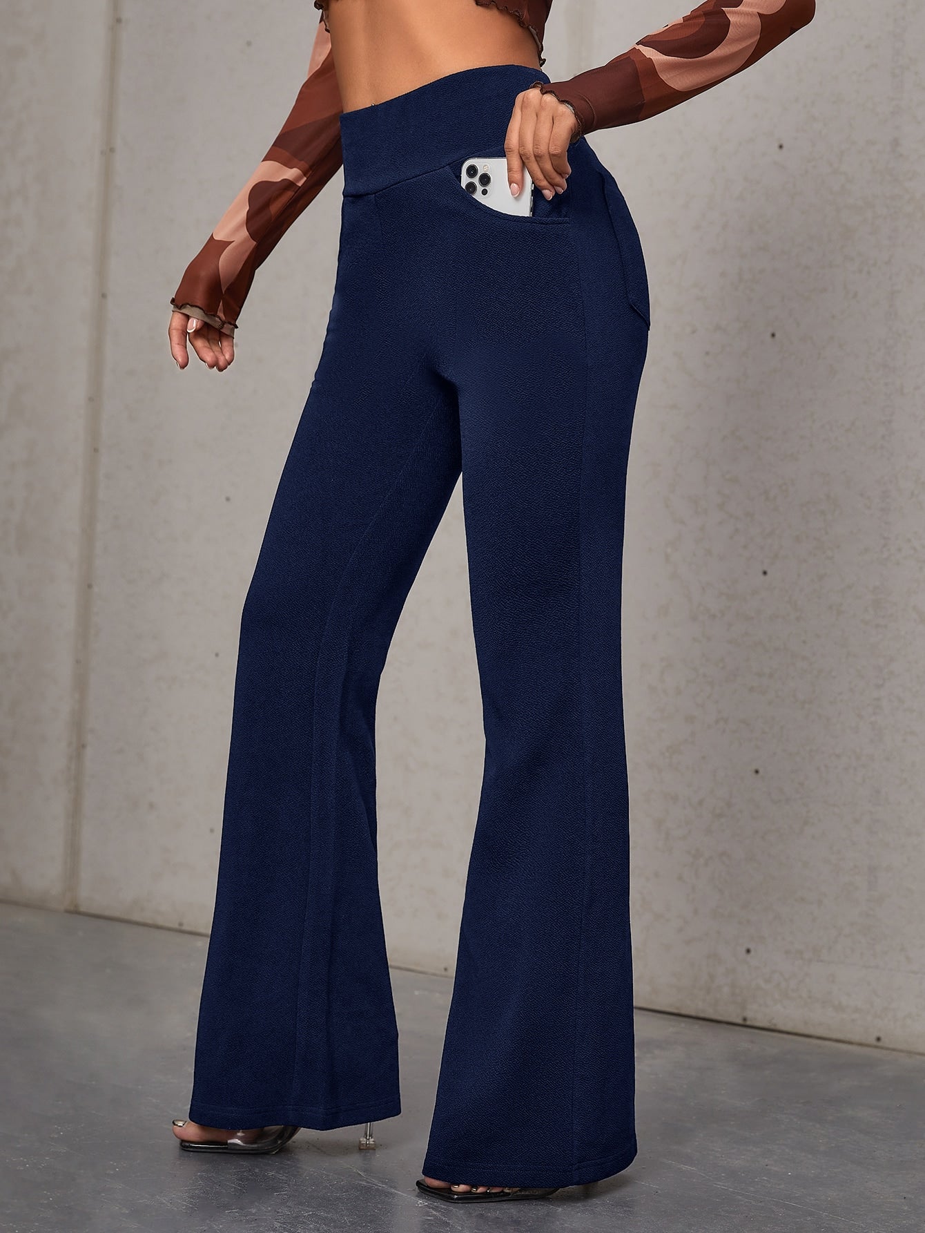 Essnce High Waist Flare Leg Pants