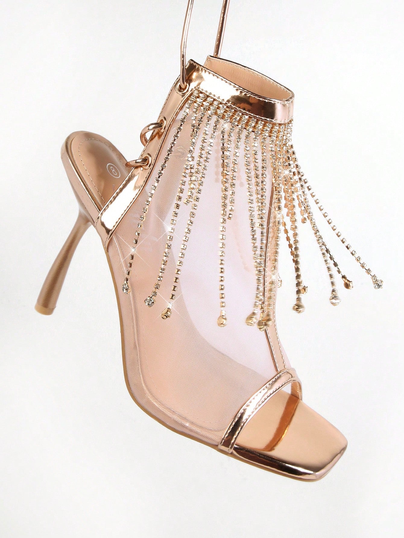 SHUZIA Peep toe Tassel High Heels