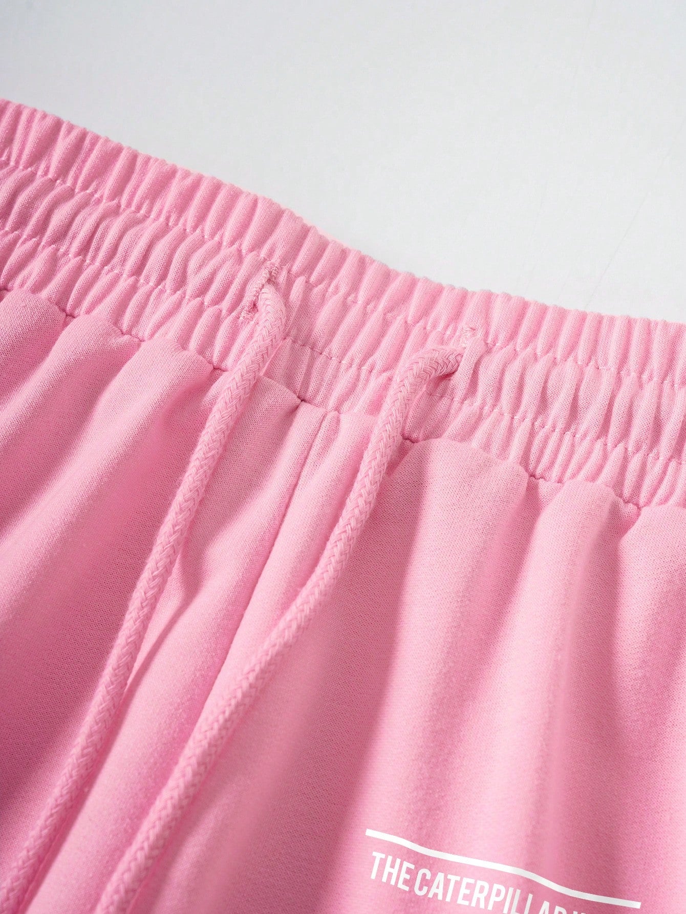 INAWLY Butterfly & Slogan Graphic Drawstring Waist Track Shorts