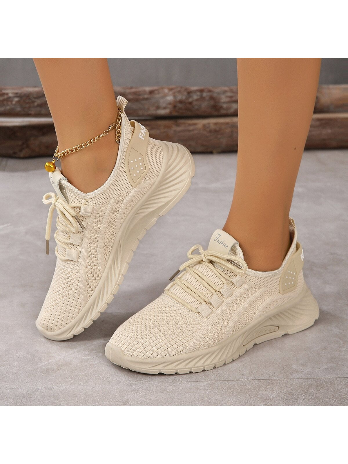 Women's Lightweight Running Sneakers, Breathable Lace Up Outdoor Tennis Trainers, Comfy Walking Sports Shoes ByYQUS
