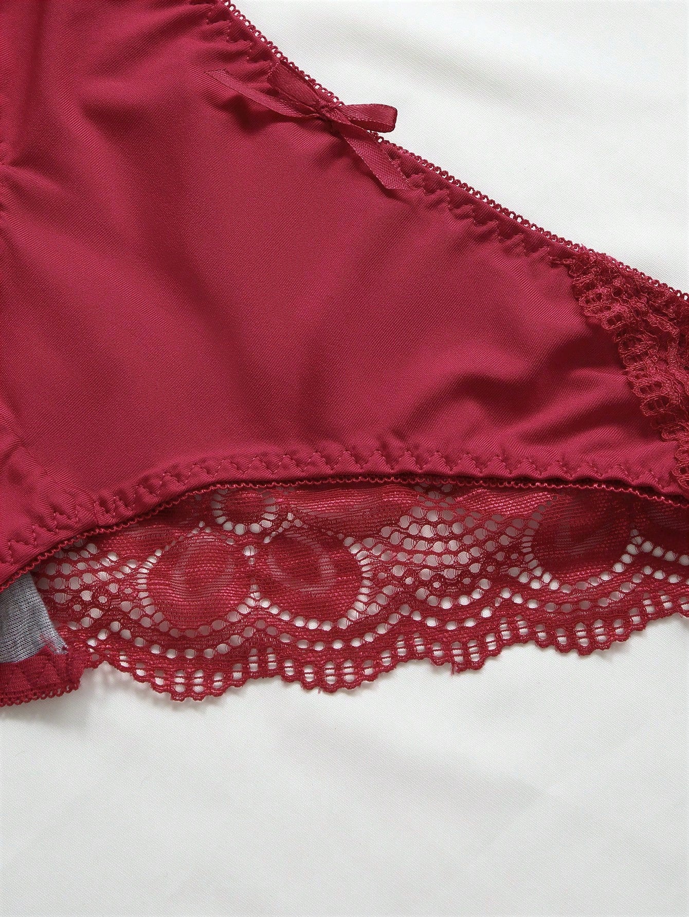 Floral Lace Underwire Bra & Panty Lingerie Set