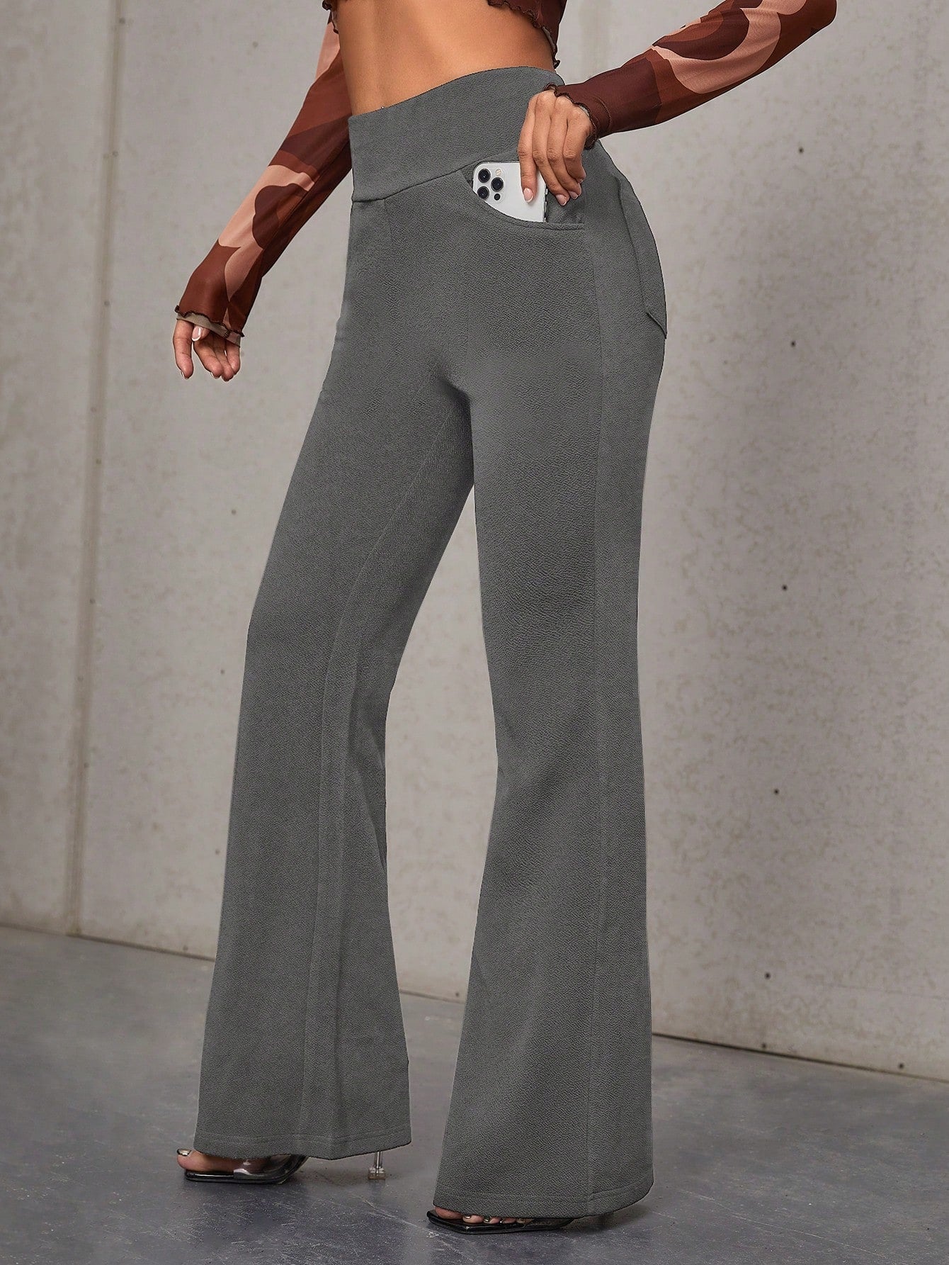 Essnce High Waist Flare Leg Pants