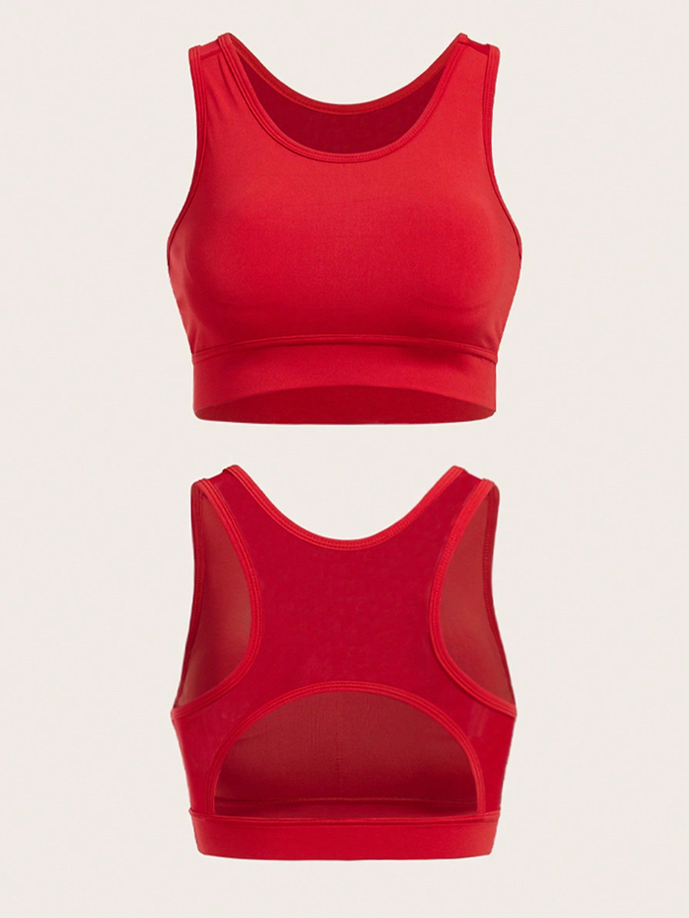 Sport Easify 3Pcs Contrast Binding Sports Set Gym Clothes Workout Clothes