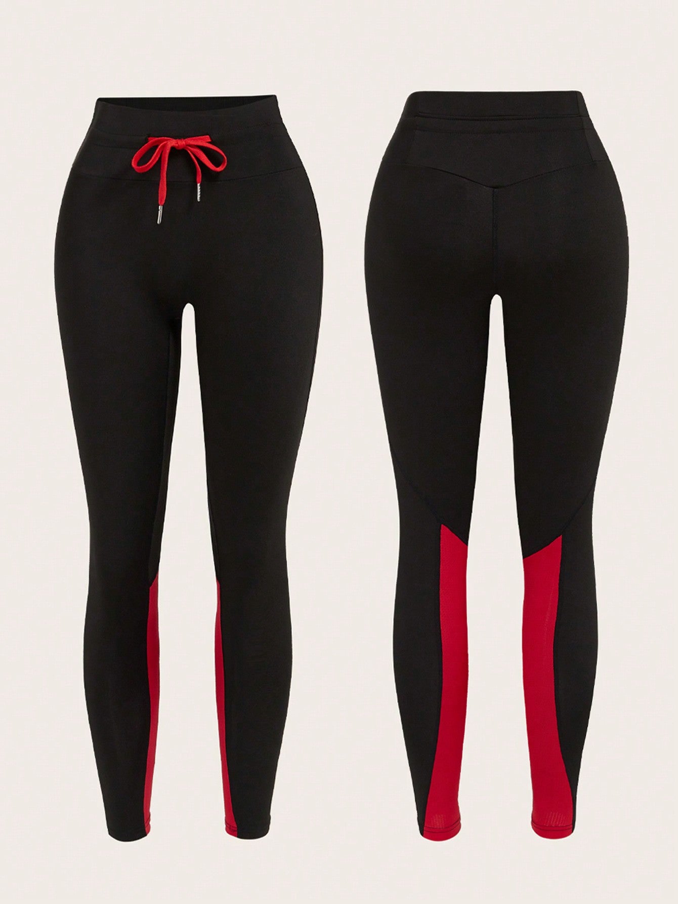 Sport Easify 3Pcs Contrast Binding Sports Set Gym Clothes Workout Clothes