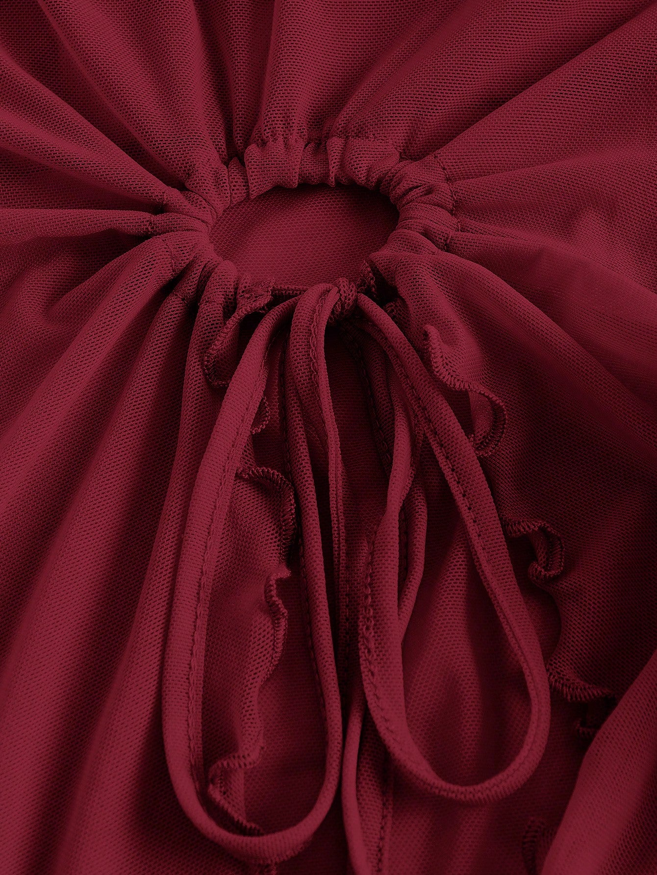 ICON Drawstring Side Asymmetrical Hem Tube Asymmetrical Top