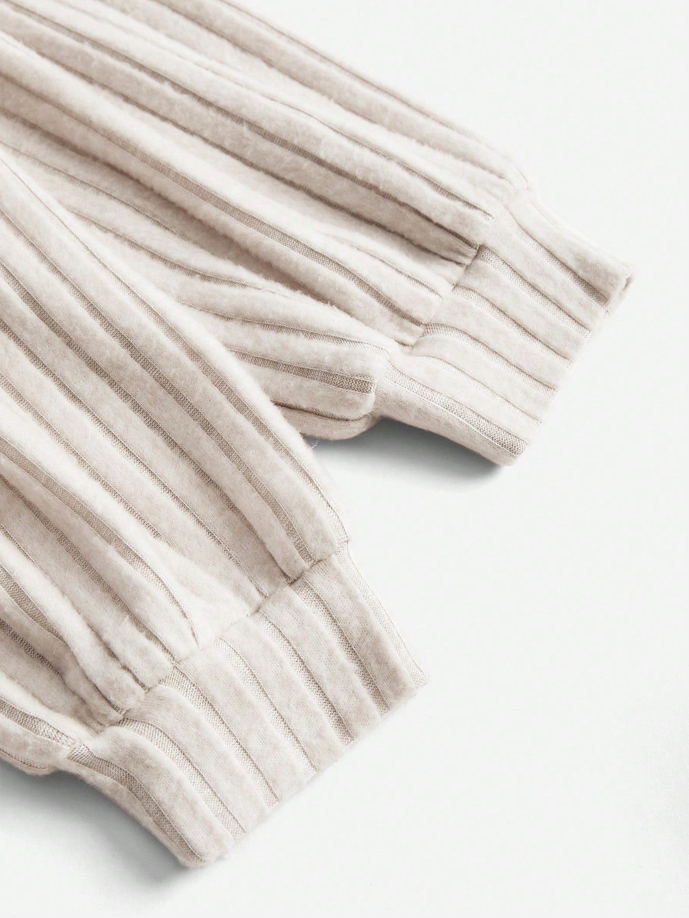 Maternity Buttoned Half Placket Drawstring Hoodie With Ribbed Details And Raglan Sleeves, For Winter