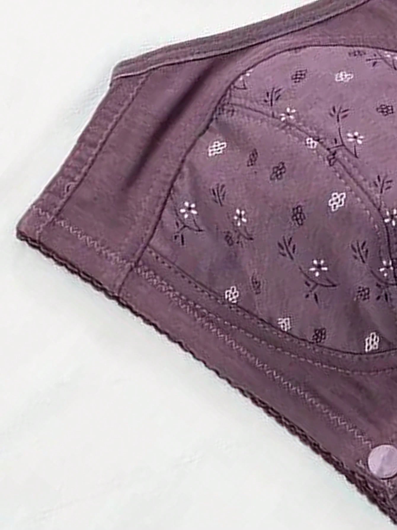 Wireless Front Button Design Seamless Push-Up Bra, Lingerie