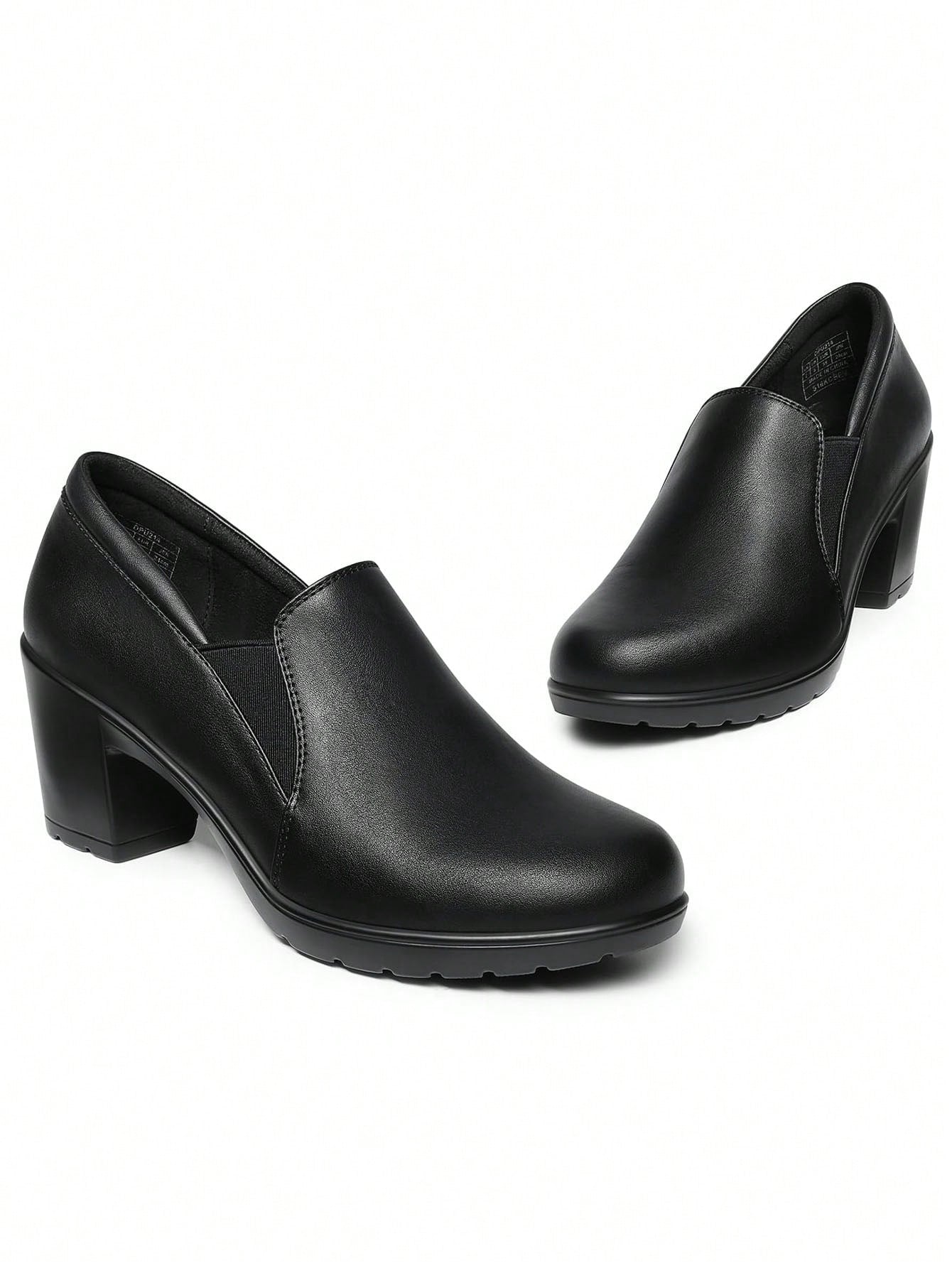 Women's Chunky Low Block Heel Pumps Comfort Oxfords Shoes Casual Loafers