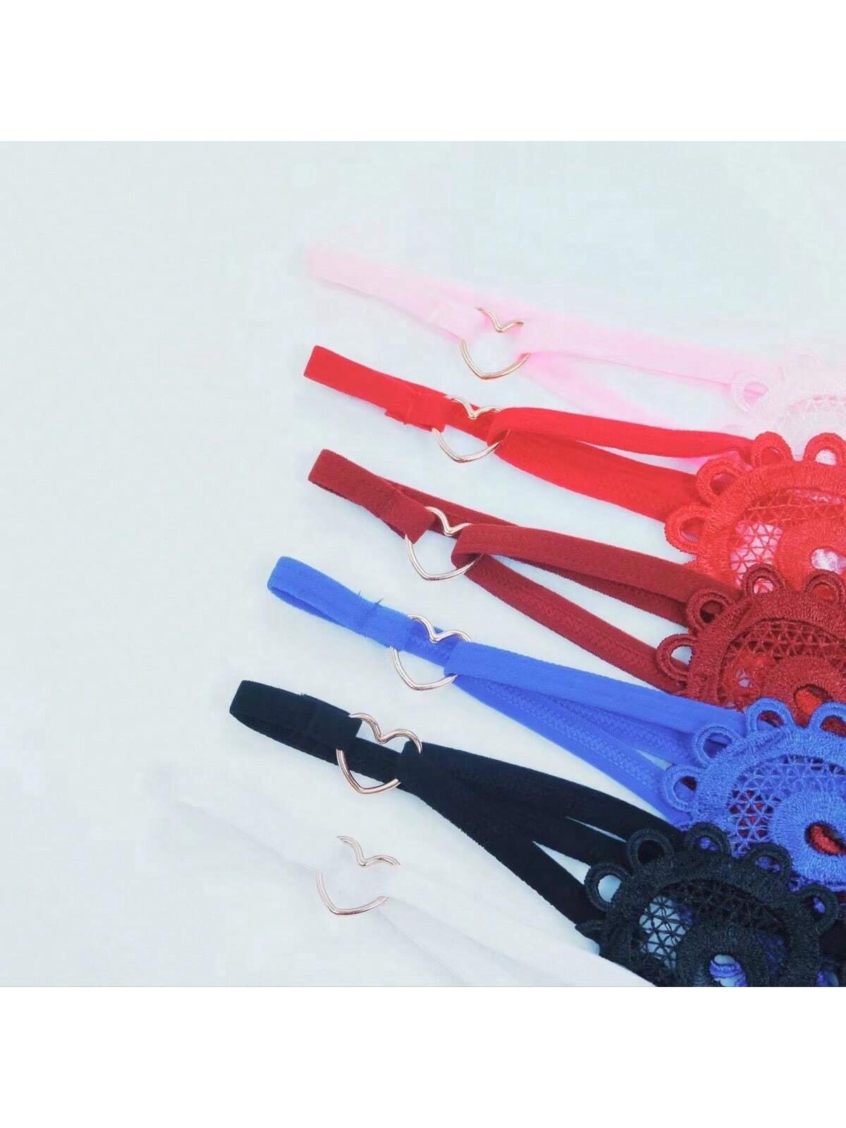 Sexy Heart Shaped Embroidery Pearl Massage New Hot Women Sexy Thong