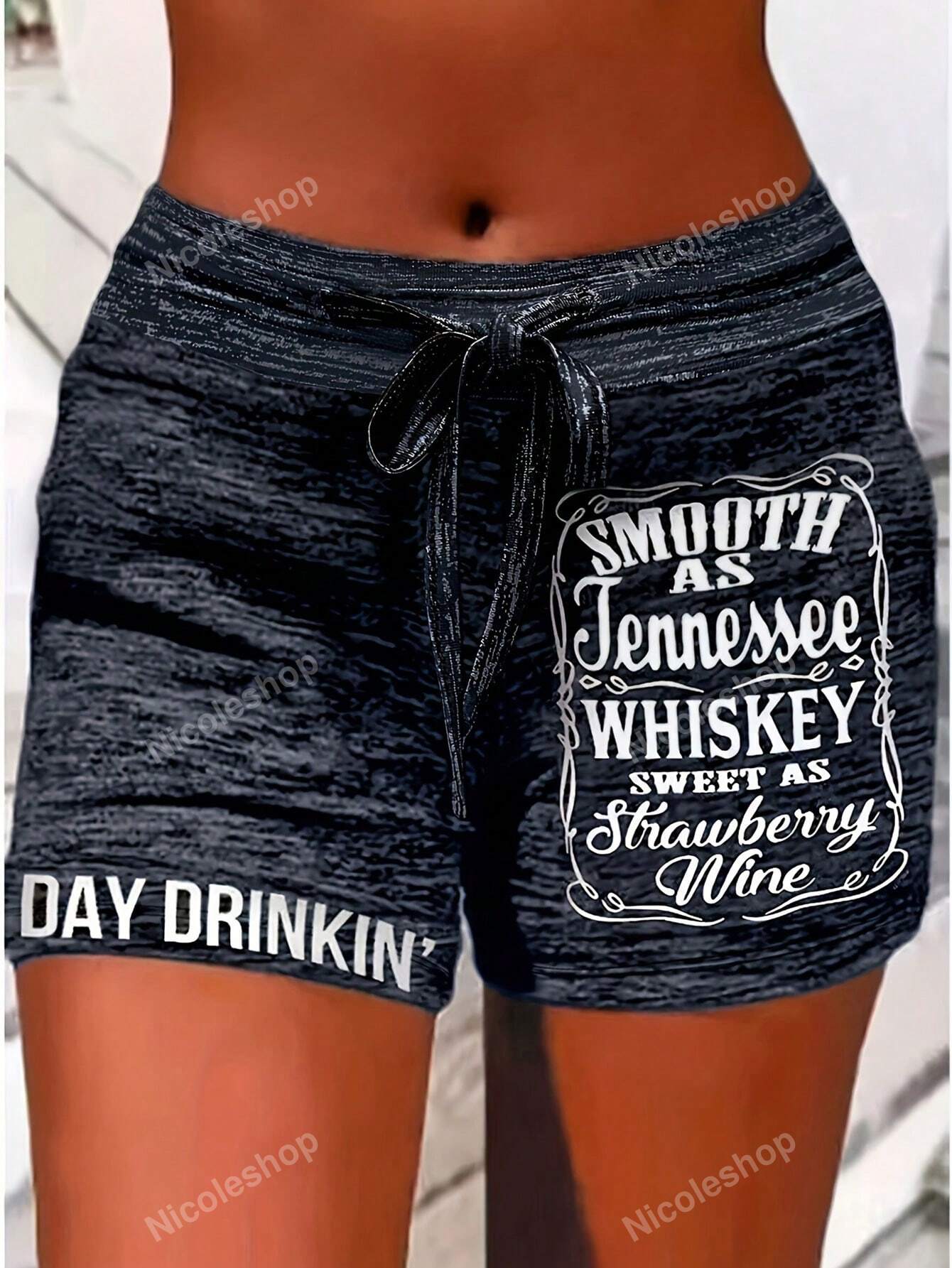 Summer Casual Slogan Printed Shorts