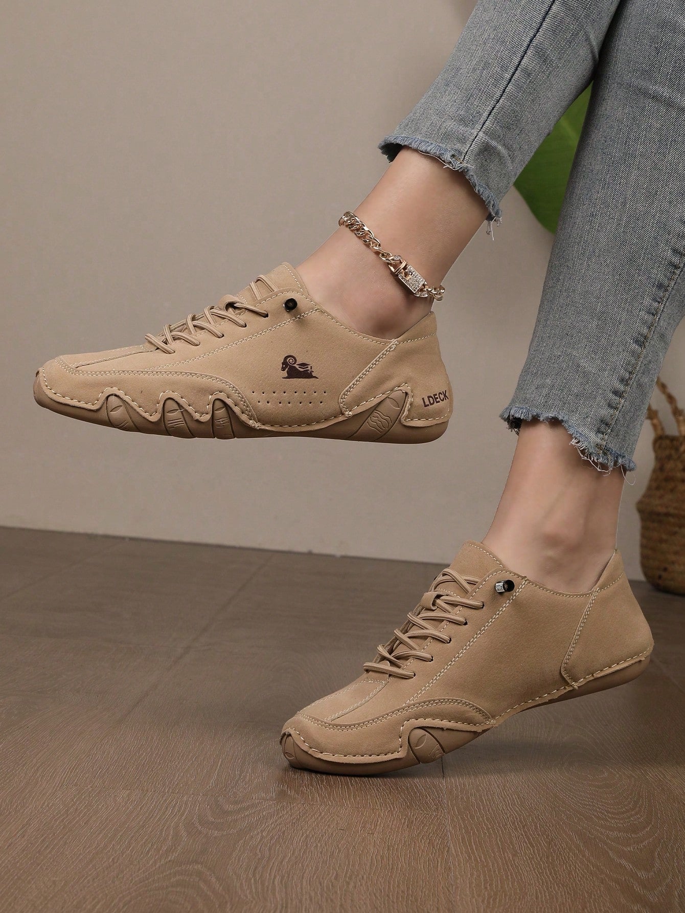 Women Casual Sneakers Handmade Octopus Design Fitness Cross Training Shoes Fashion Motorcycle Shoes, Rubber Non-Slip Sole Slip-On Slouchy Shoes