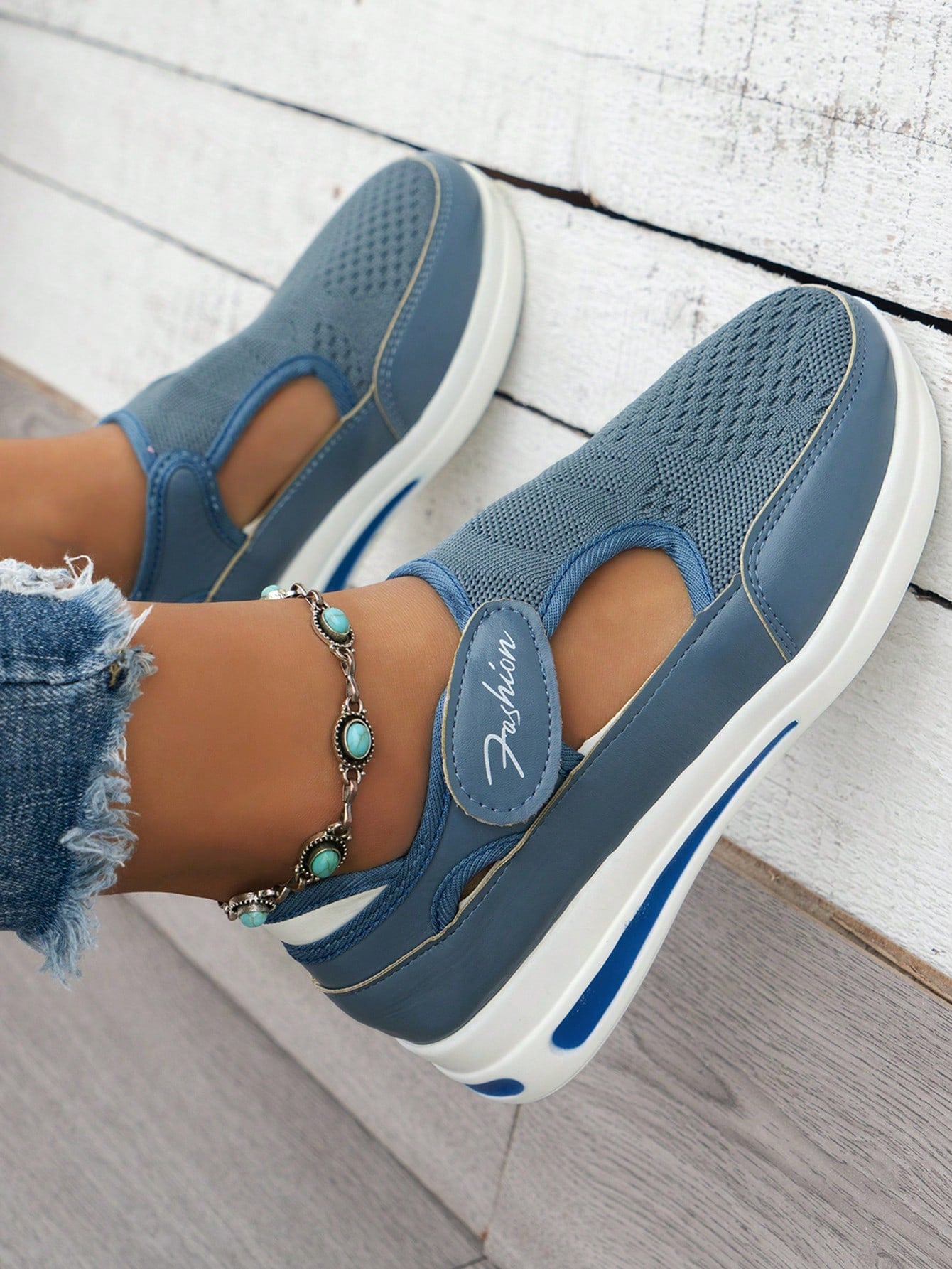 Women's Cross-Border Mesh Sneakers, Spring New Shoes, Men & Women Shoes, Low Heel Flat Casual Sports Shoes, Anti-Slip Thick Bottom (Random Delivery)