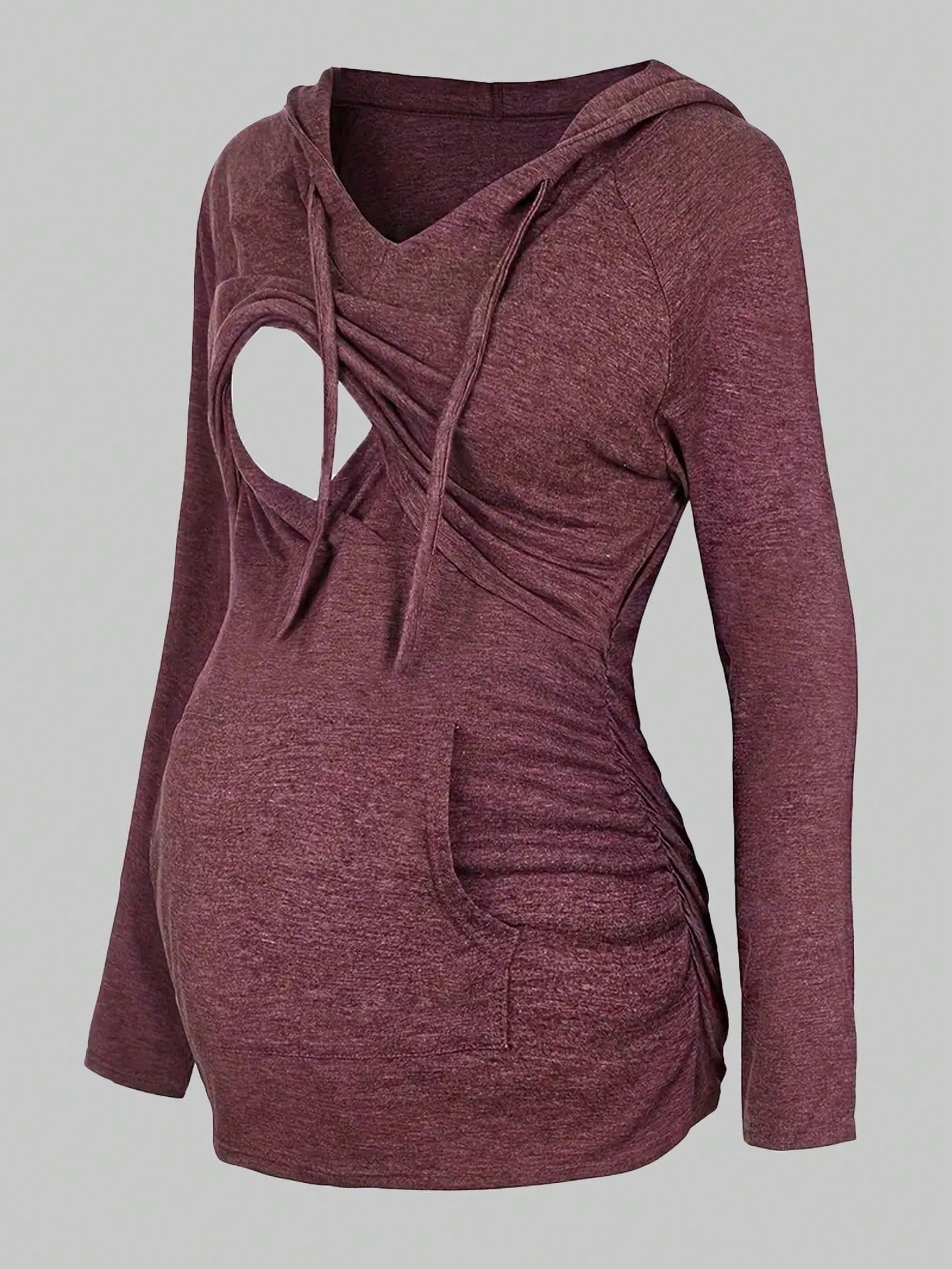 Maternity Long Sleeve Hooded Nursing Clothes