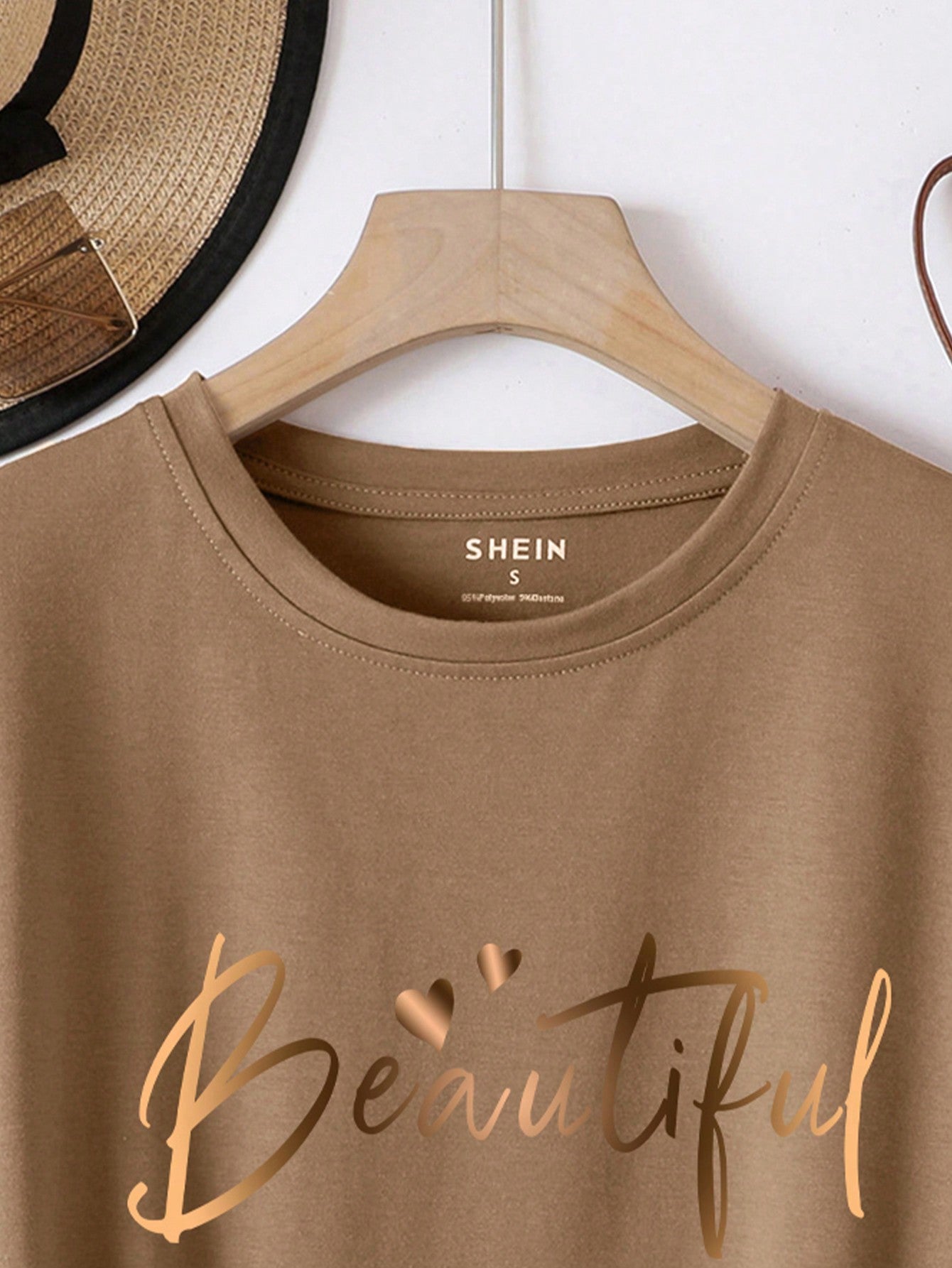 INAWLY Women's Letter Print Short Sleeve T-Shirt, Graphic Women Tee Graphic Tees Women Tops