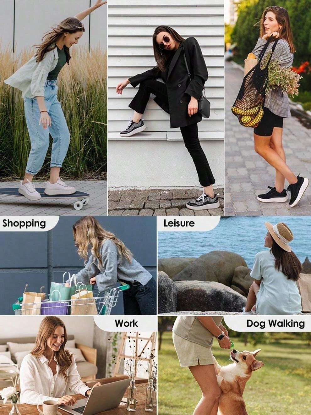 Women Chunky Sneakers Comfortable Casual Platform Fashion Suitable For Short Women Sport Style Trendy And Comfortable Vacation Outfits