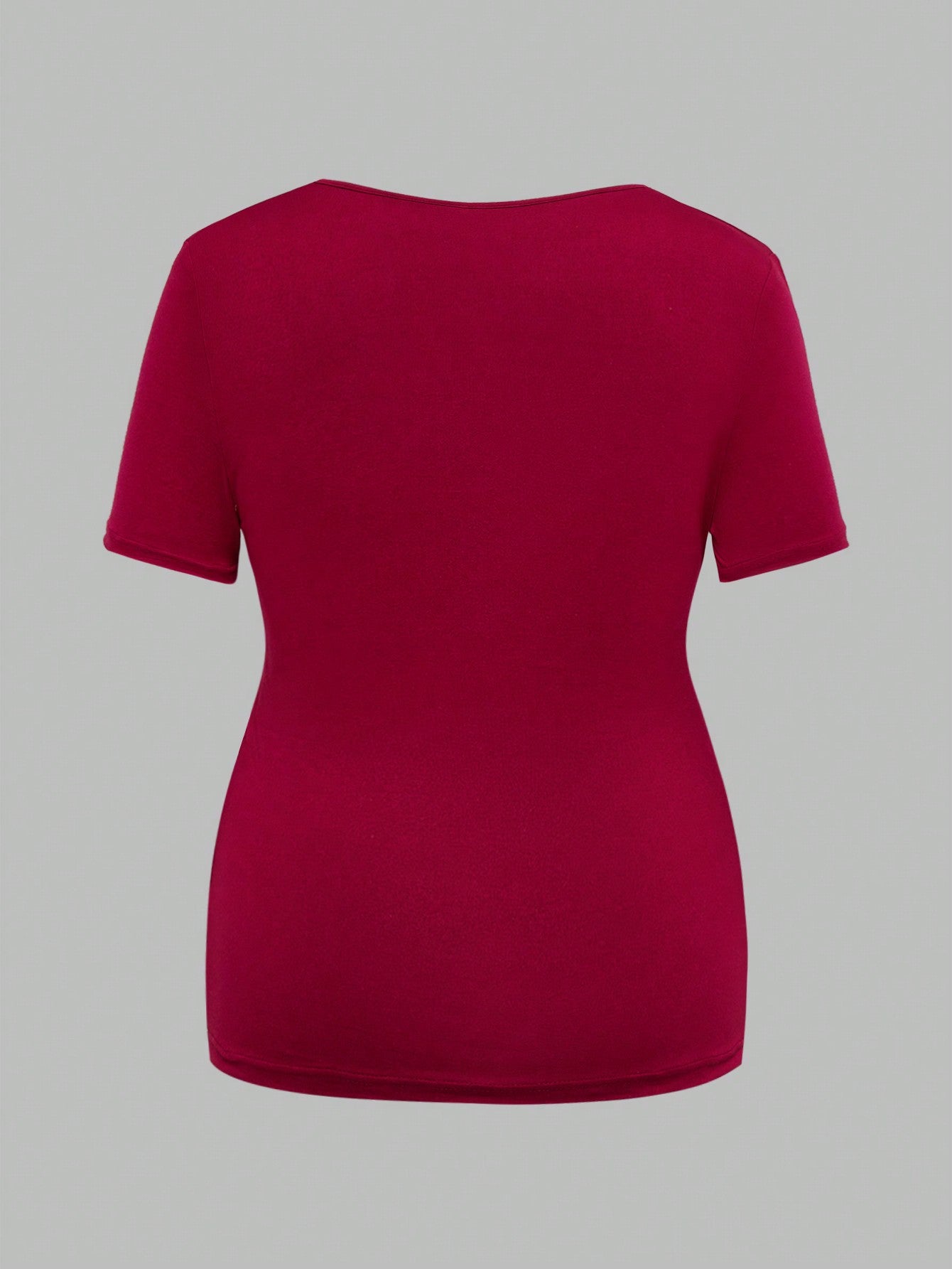 Modmama Maternity Summer Urban Leisure Nursing Apparel V-Neck Crisscross Front Short Sleeve Bodycon Pregnancy T-Shirt