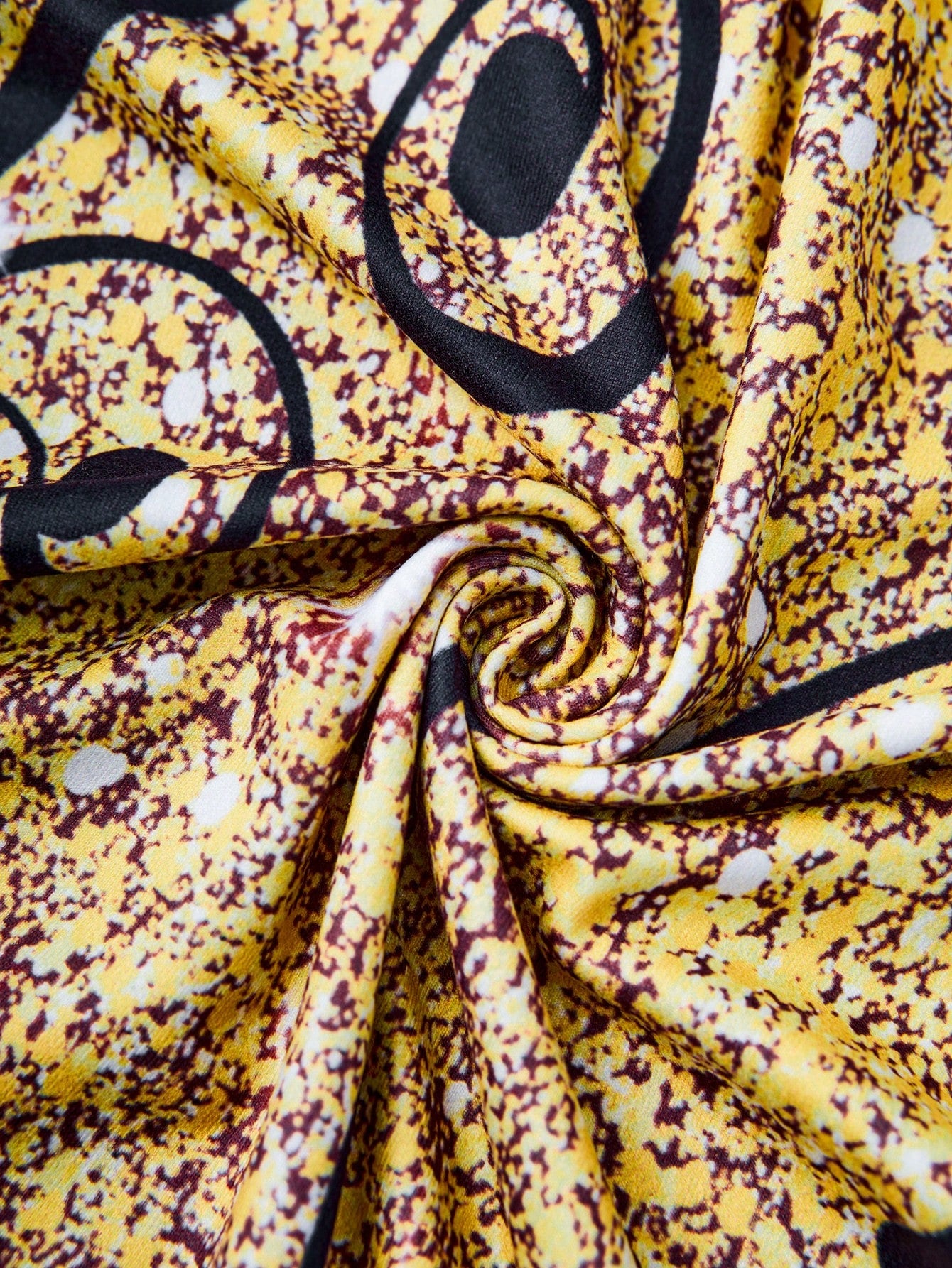 LUNE Plant Print Color Block V-Neck Mermaid Dress Maxi Women Outfit