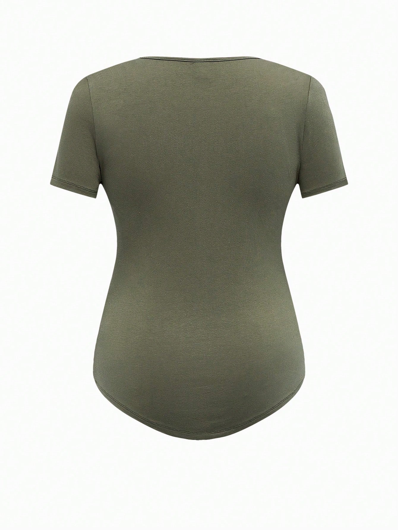 Modmama Maternity Summer Casual Nursing Clothes Round Neck Short Sleeve Slim Fit T-Shirt