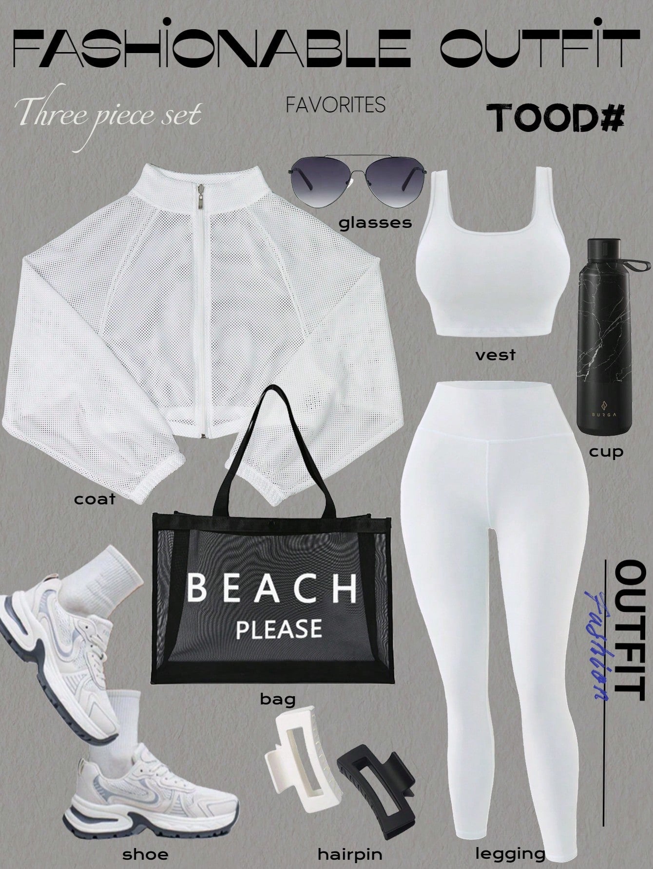 Sport Easify Women Sports Sexy Three-Piece Set High Neck Perspective Long Sleeve Jacket, Sports Tight Vest, High Waisted Leggings, Suitable & Running, Fitness, Exercise, Outdoor Activities Waisted Leggings, Suitable For Running, Fitness, Exercise, Leggi