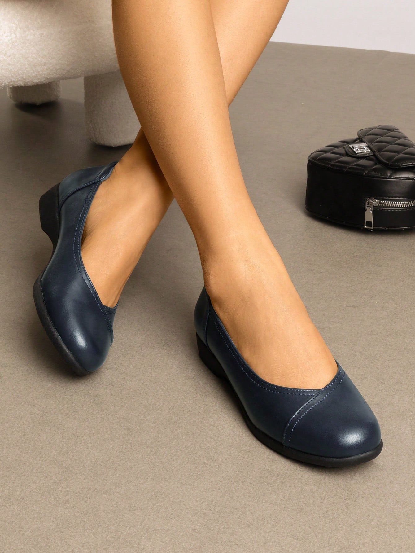 Women's Flats  Comfortable Arch Support Slip-On Business Office Casual Dress Wearables With 3D Molded Insole Ballet  Flats Shoe