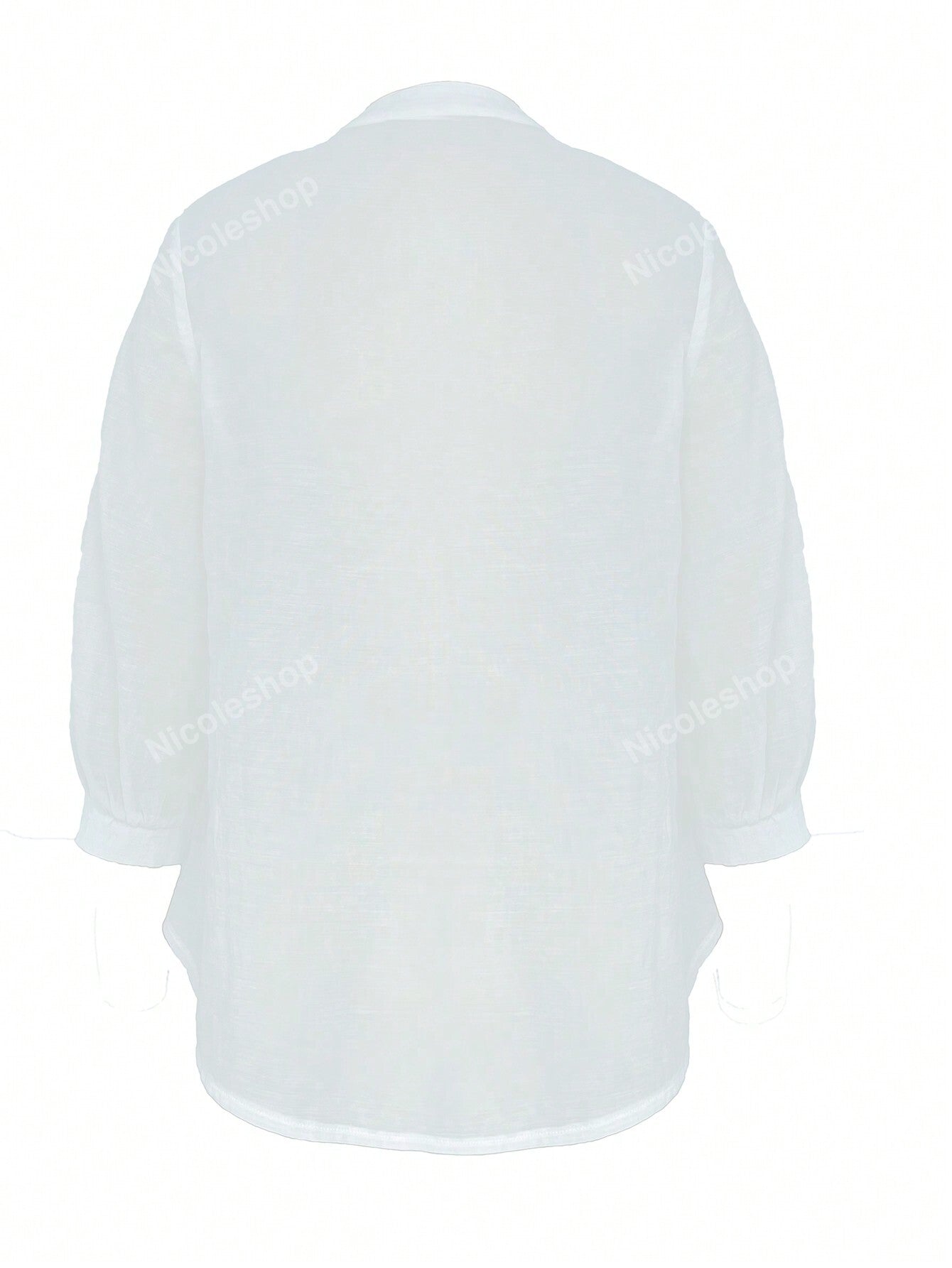 Women's Summer Casual Notched Collar Printed Button-Front Shirt