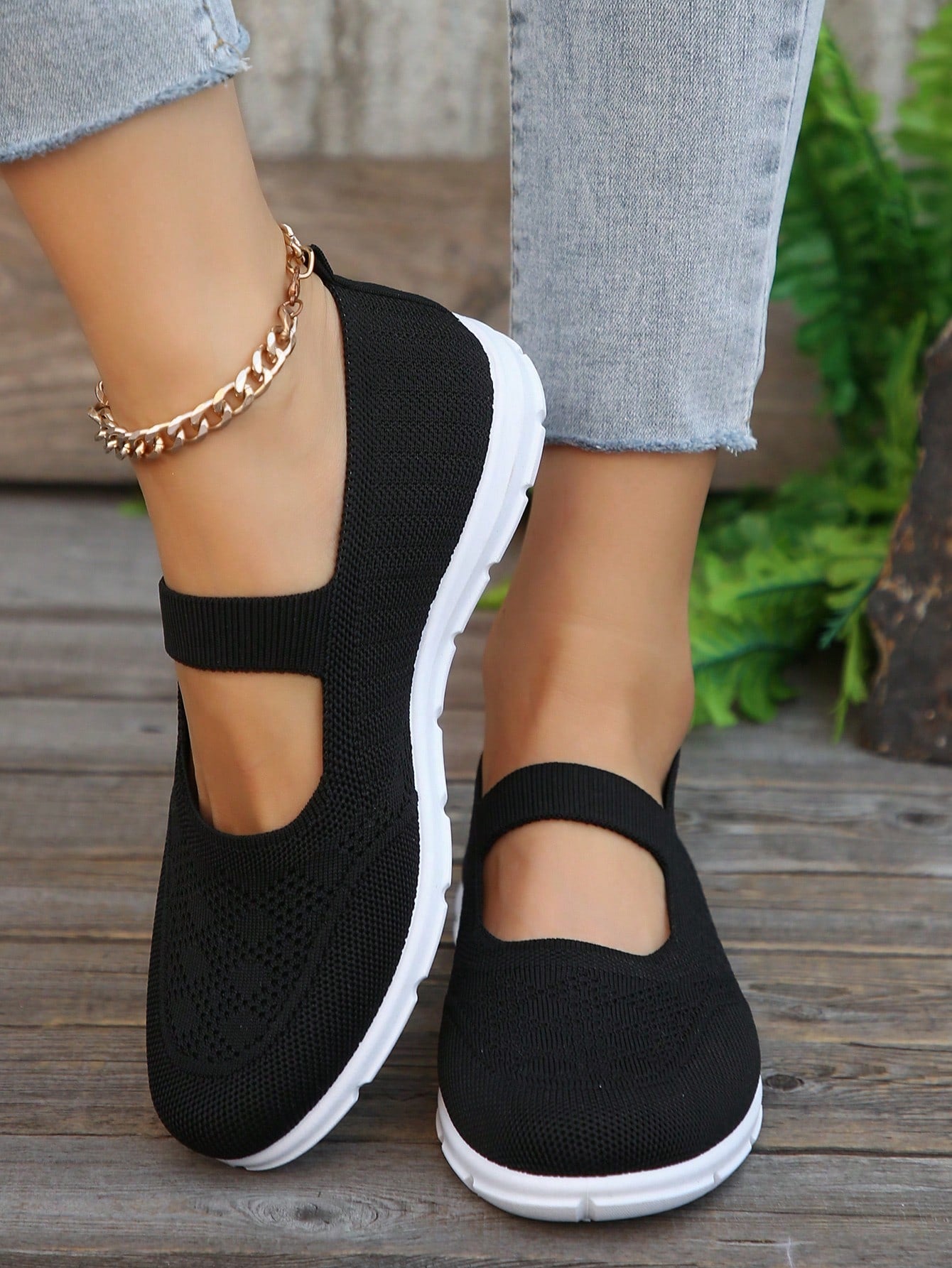 New Spring Women's Breathable Casual Shoes, Soft Sole Athletic Walking Sneakers In Dark Blue And Ginger Brown