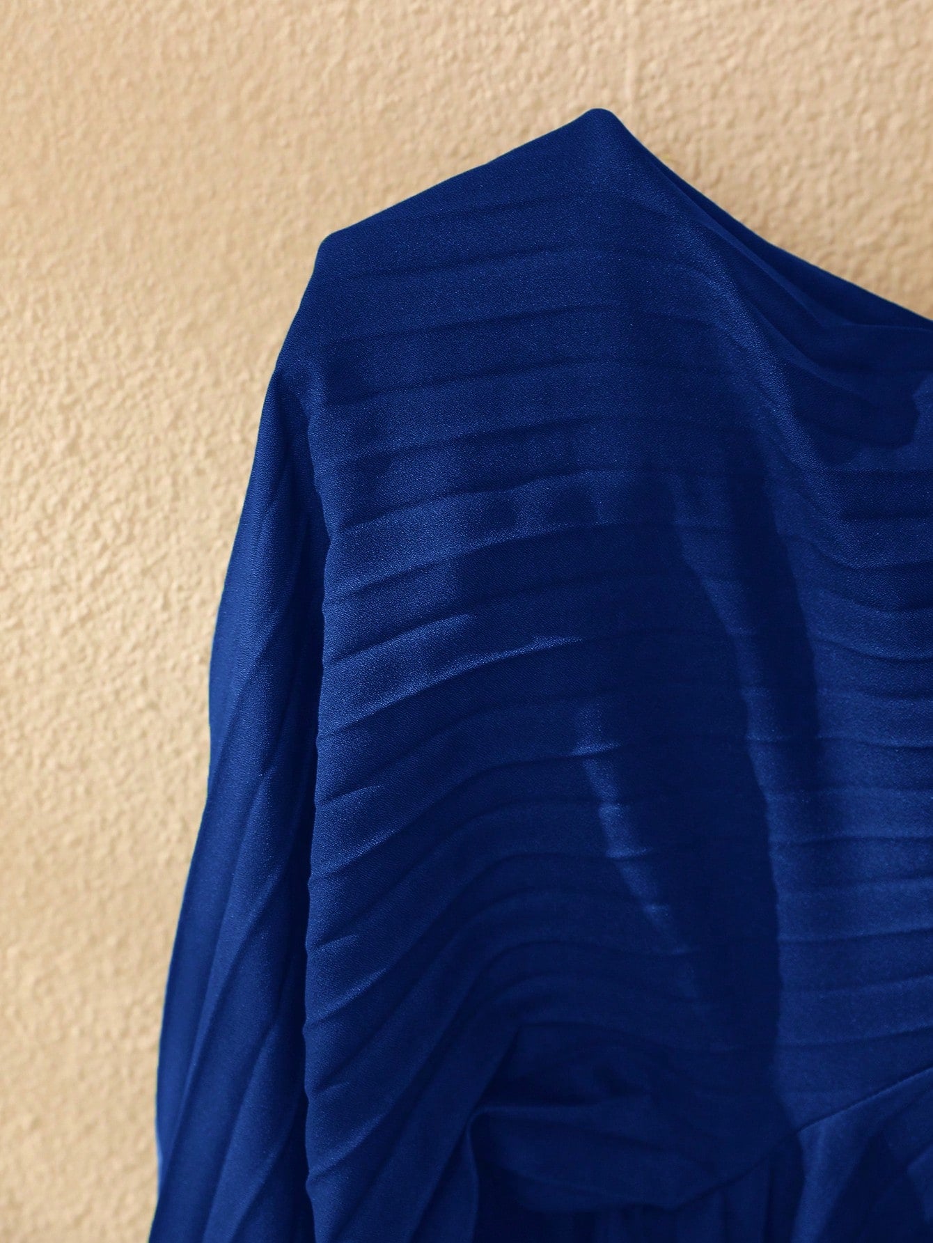 Slayr Elegant Elastic Waist Dark Green Pleated Large-Footed Extra-Long Wide-Leg Pants For Women