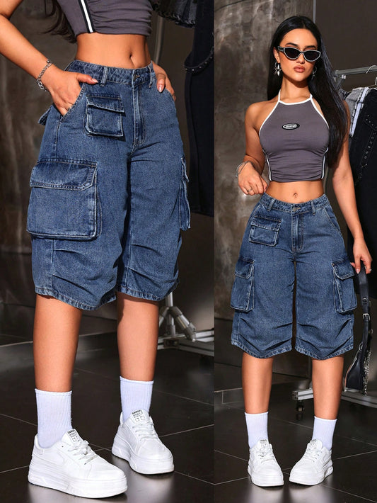 ICON Women's Casual Denim Shorts For Summer