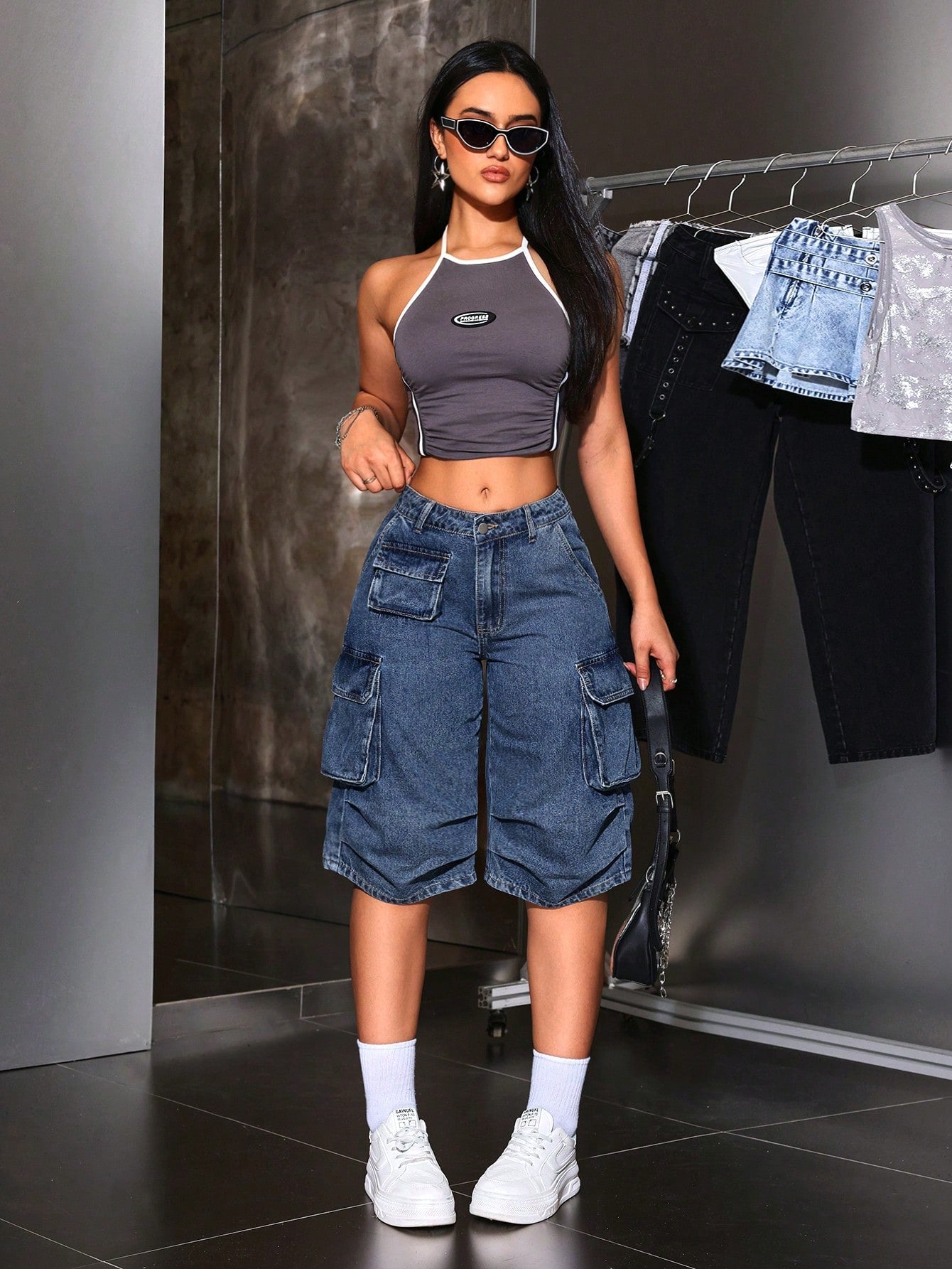 ICON Women's Casual Denim Shorts For Summer