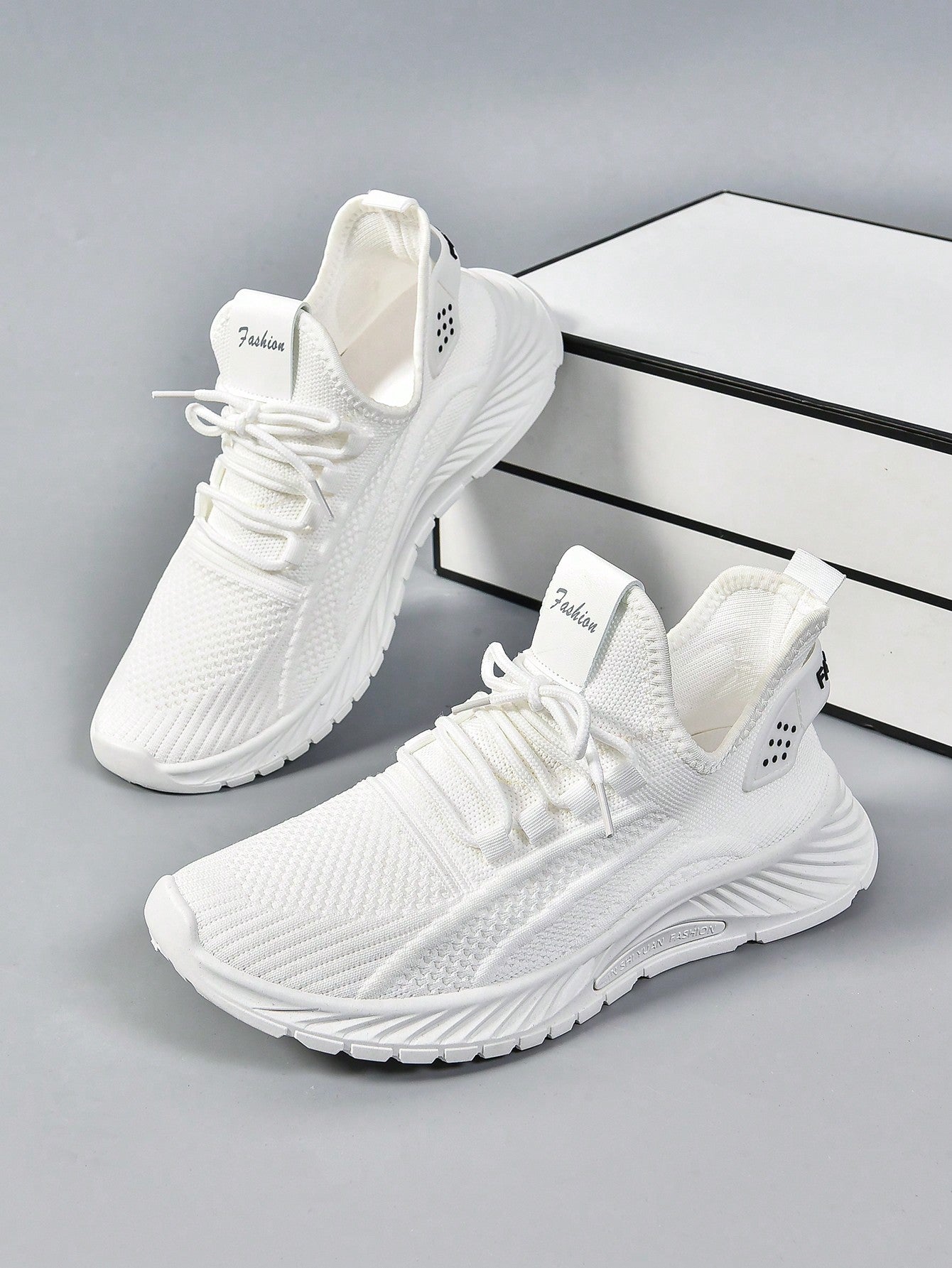 Women's Lightweight Running Sneakers, Breathable Lace Up Outdoor Tennis Trainers, Comfy Walking Sports Shoes ByYQUS