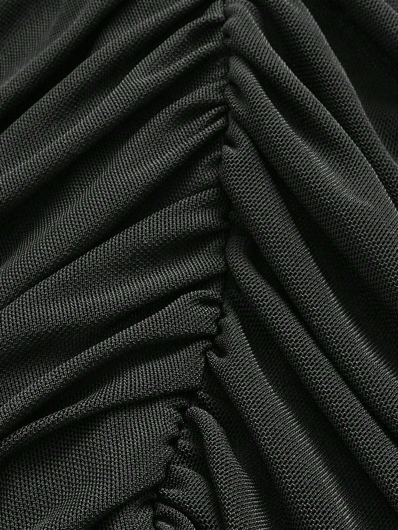 EZwear 2pcs Mesh Double Layer See-Through Bodycon Mini Skirt Set