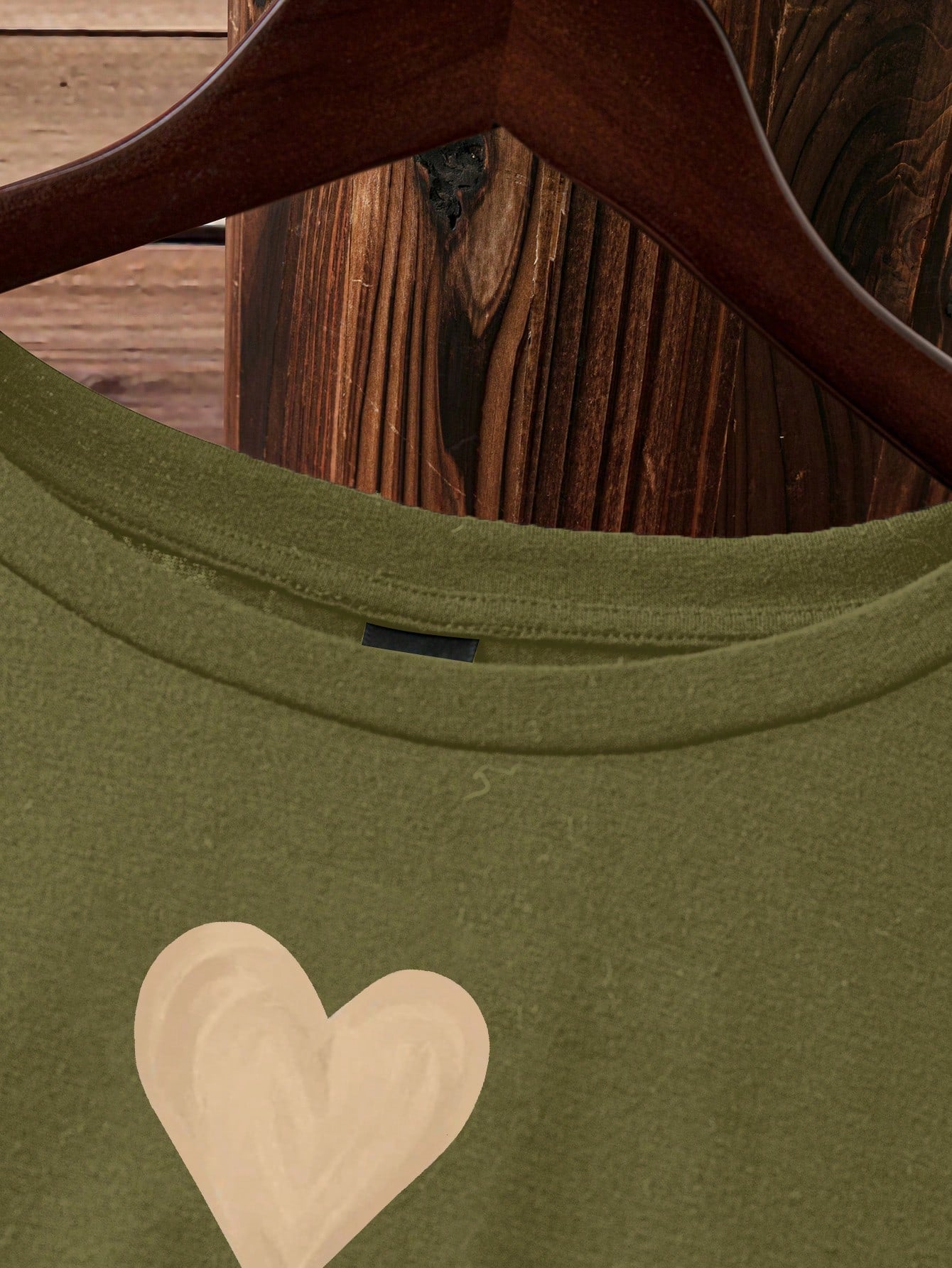 EMERY ROSE Women's Casual Love Print Round Neck Short Sleeve Bodycon Mini Dress, Summer