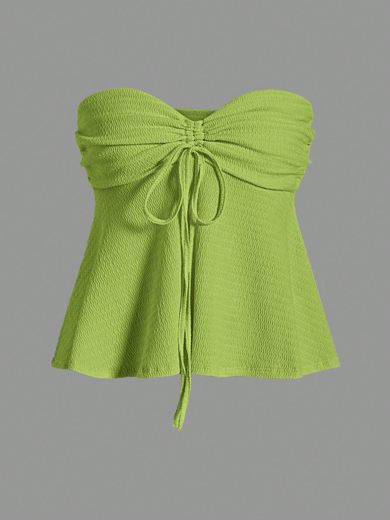 Comfortcana Drawstring Front Tube Top