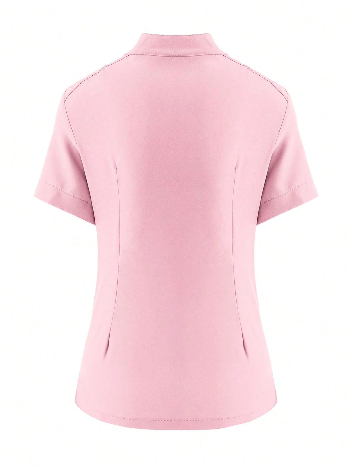 Women's Elastic Jogging Scrub  Uniform, Breathable Anti-Static Pocket Coat & Pants Set