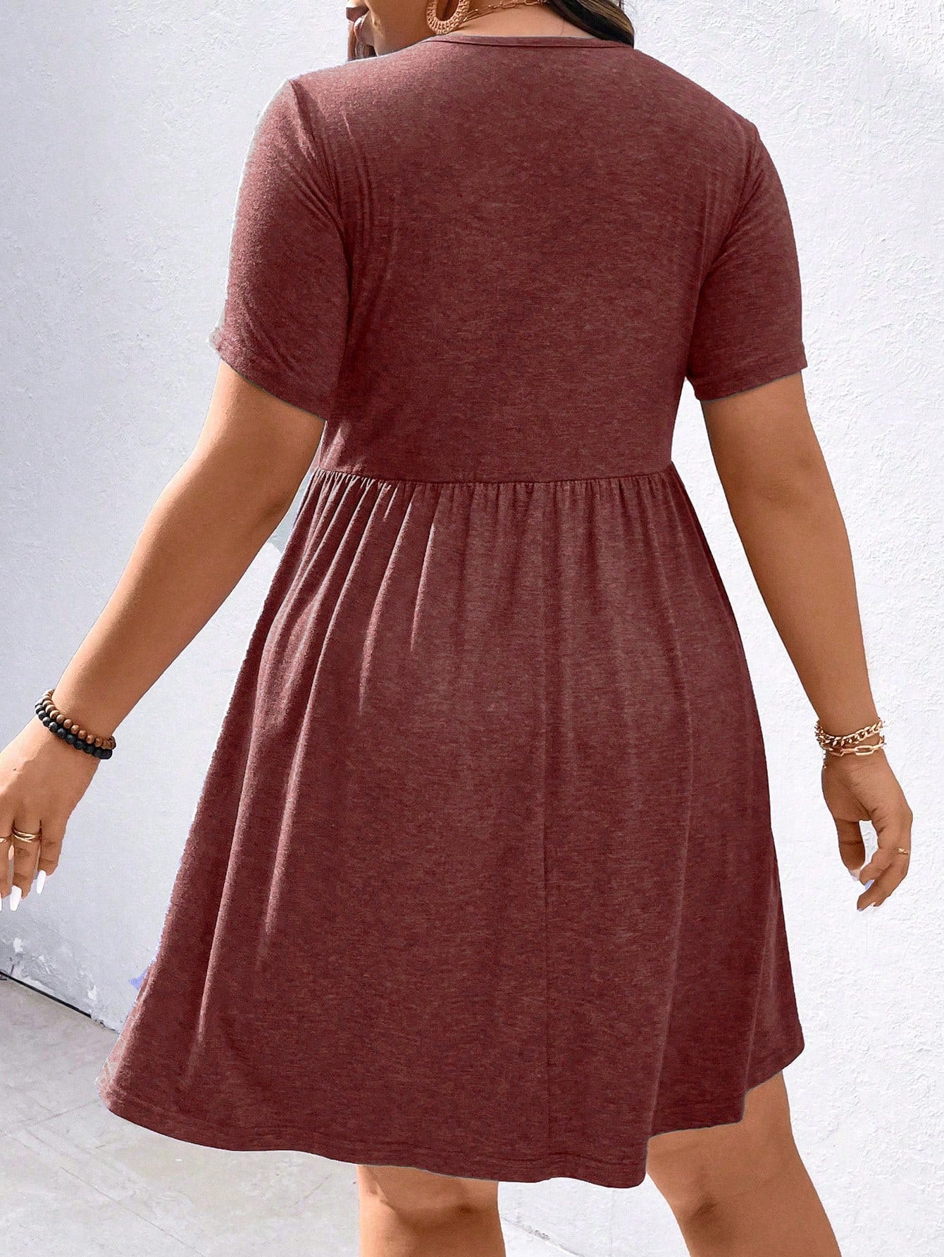 LUNE Plus Twist Front A-Line Dress