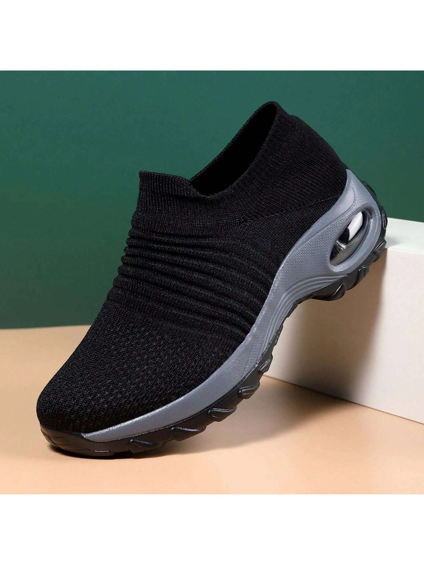Women's Breathable Air Cushion Sneakers Super Soft Women's Walking Shoes Soft Comfy Sole Sneakers Ladies Sock Shoes