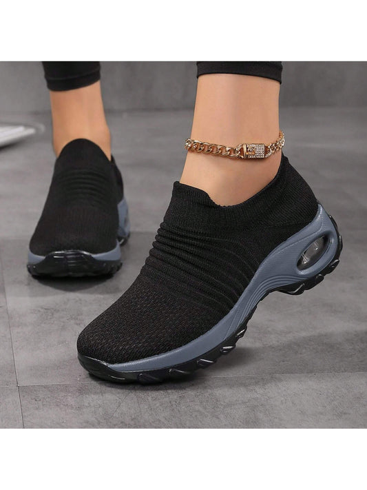 Women's Breathable Air Cushion Sneakers Super Soft Women's Walking Shoes Soft Comfy Sole Sneakers Ladies Sock Shoes