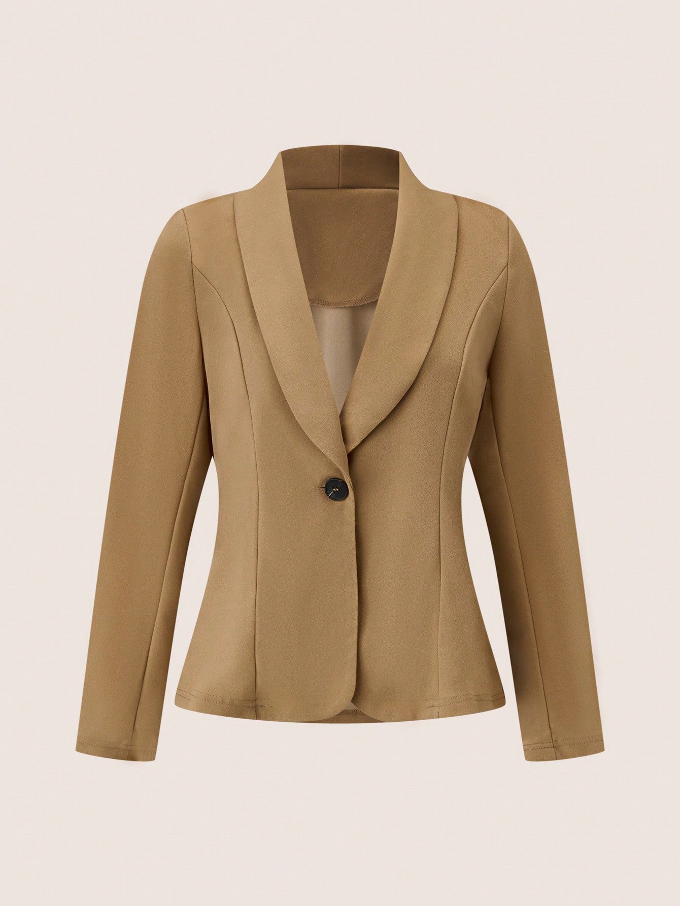 Clasi Shawl Collar Single Button Suit Jacket And Trousers Set