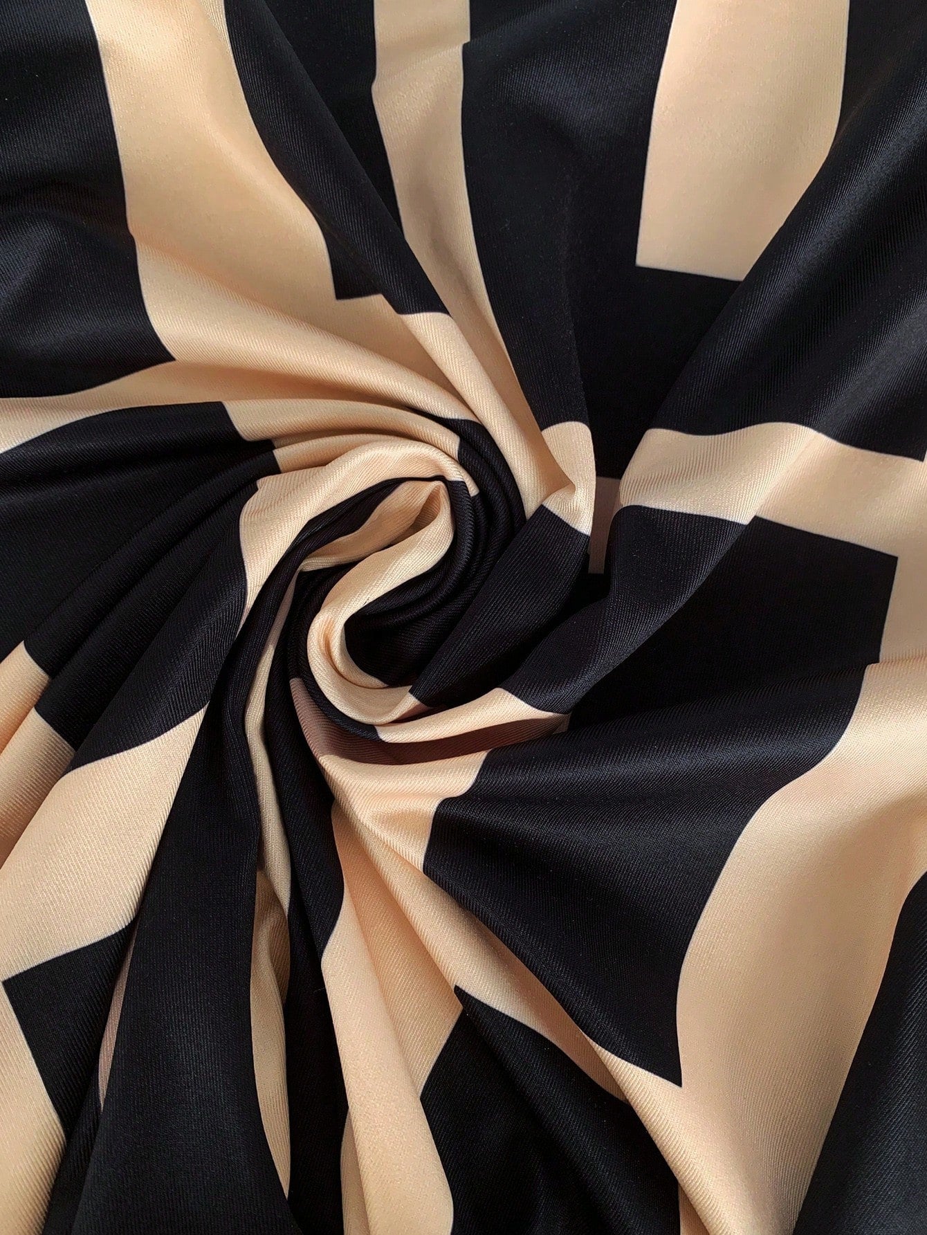 Geometric Pattern Long Sleeve Dress, Autumn New Arrival