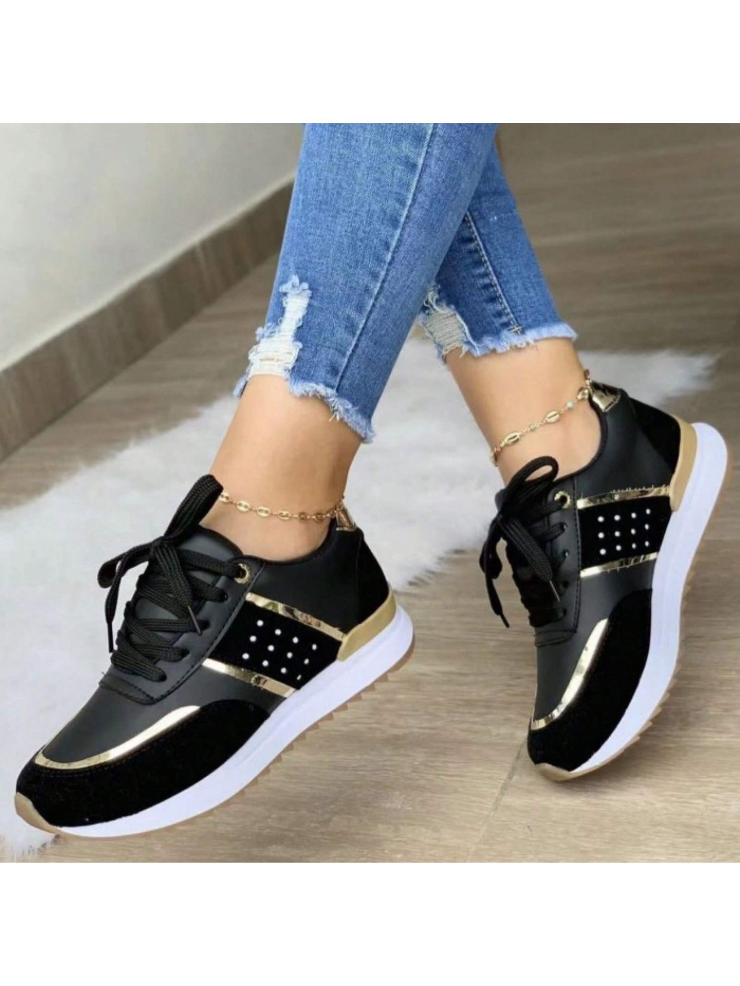 Women's Platform  Walking Shoes Pain Relief Casual Work Shoe Orthotic Arch Support Non Slip Wedge Tennis Sneakers